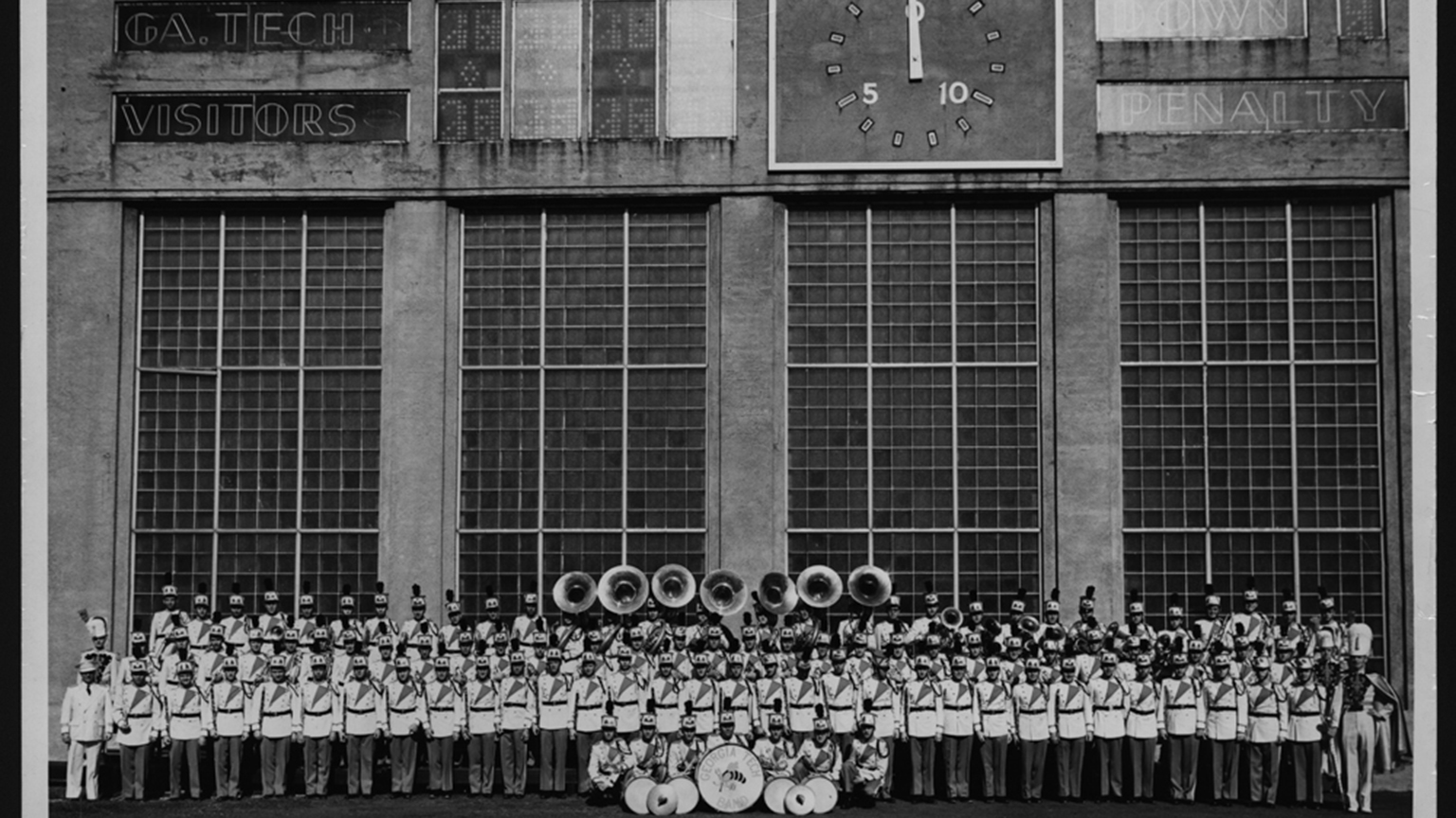 The Band in front of Grant Field